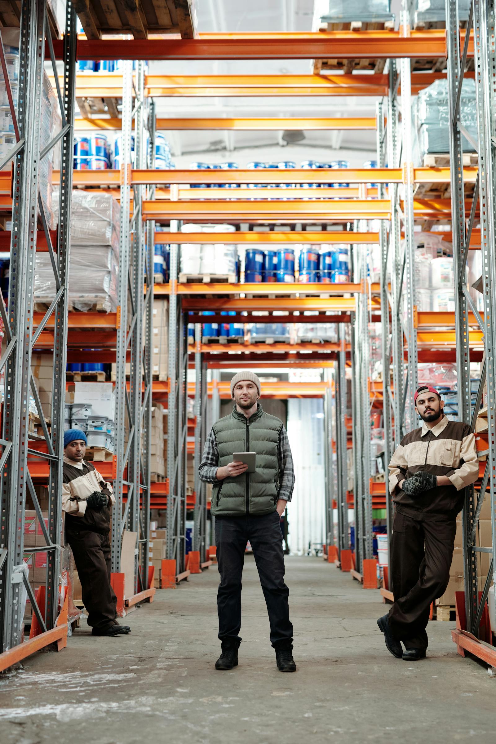 Industrial warehouse interior