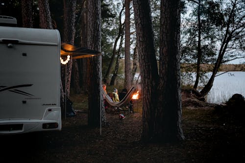Kostenloses Stock Foto zu bäume, campen, camping
