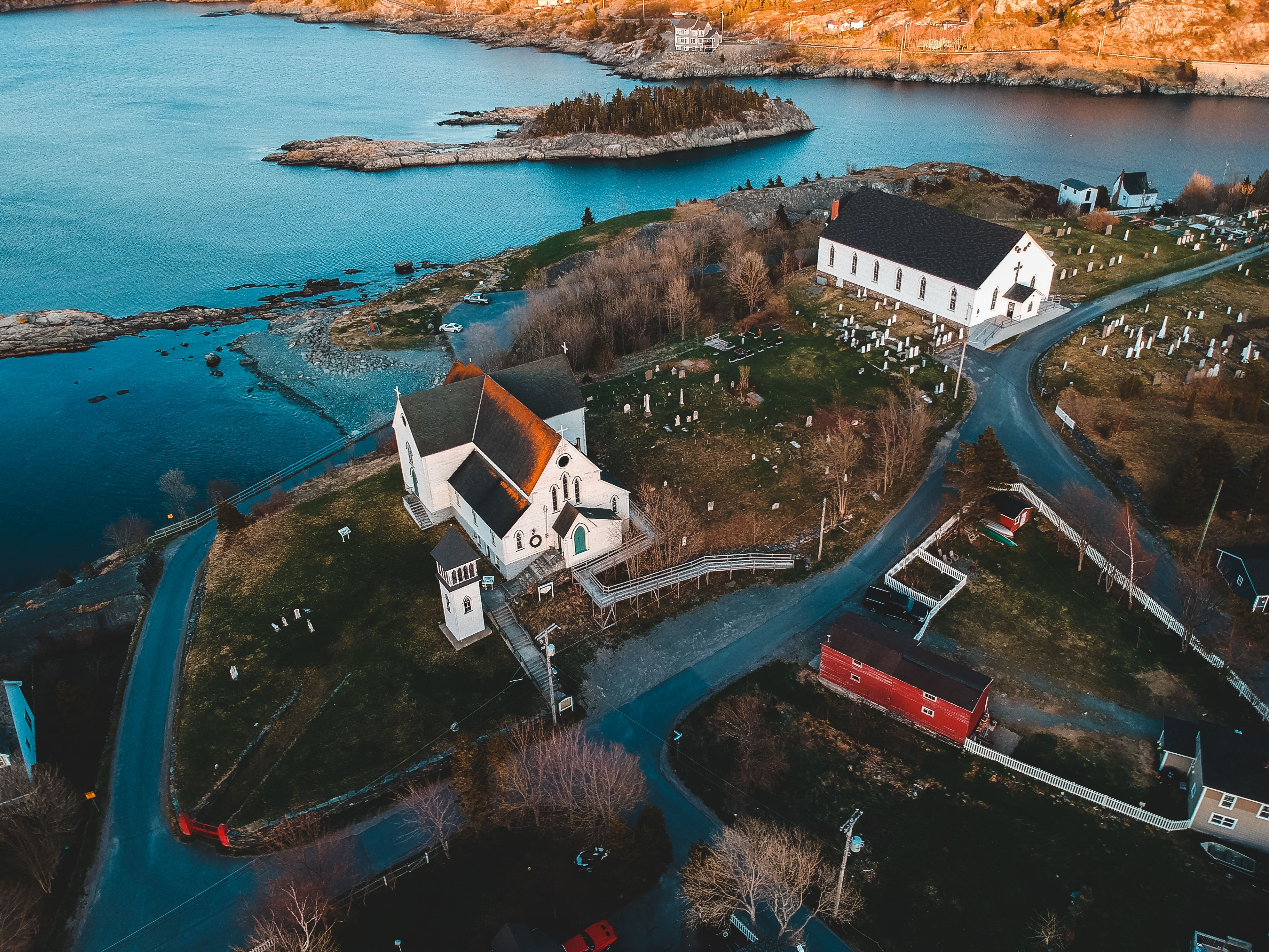 Historic cultural site in Canadian landscape
