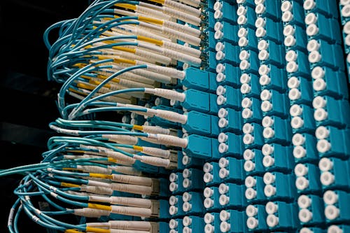 Darmowe zdjęcie z galerii z kabel sieciowy, panel krosowy, przewody kablowe