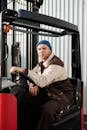 Operator Seated on a Forklift