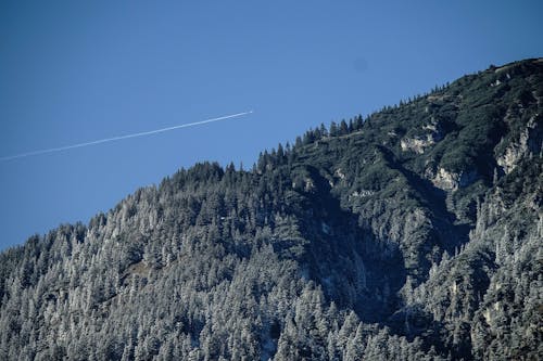 Free stock photo of airplane, blue, mountain