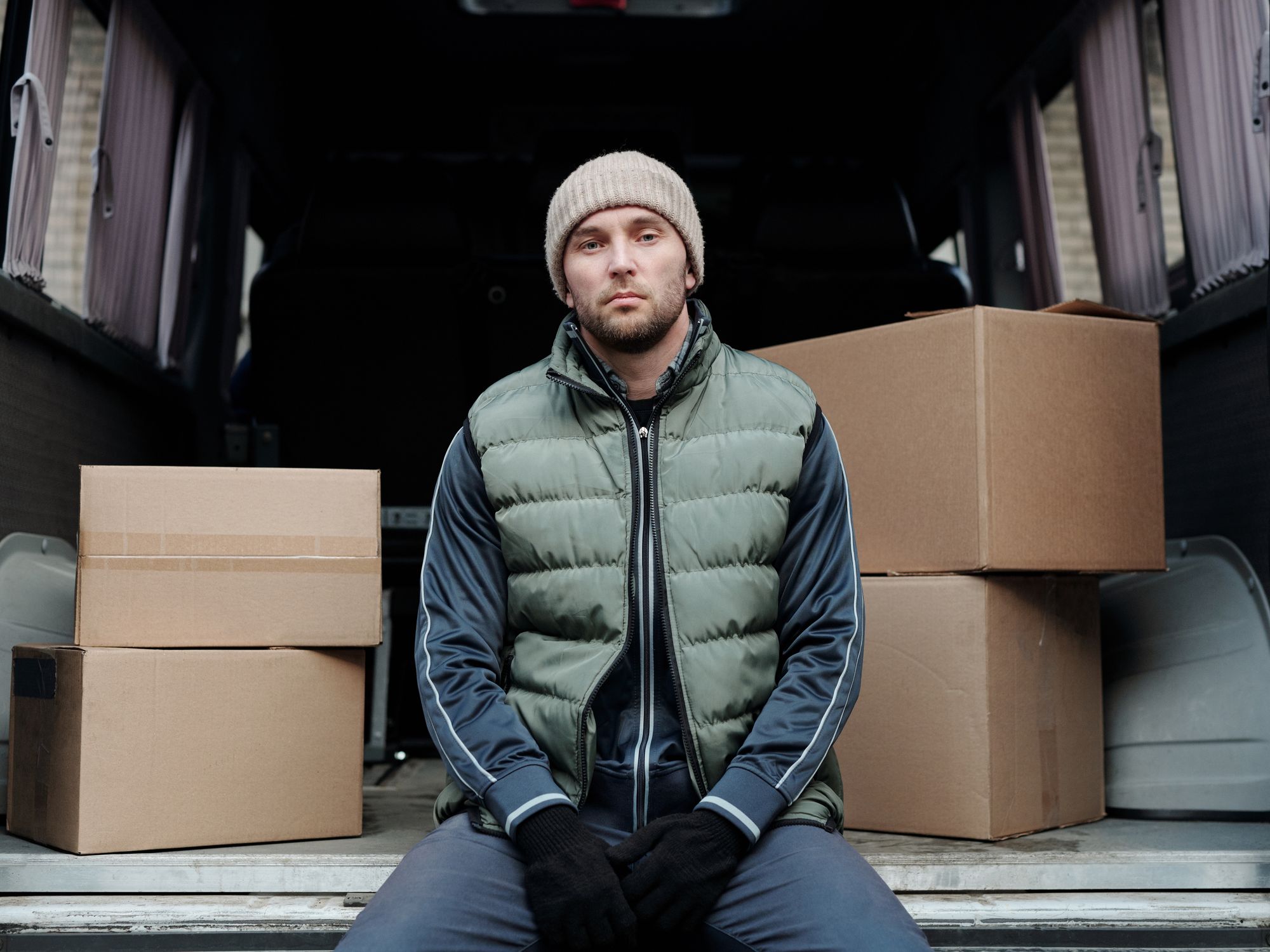 Student Removals in Enfield Highway, North London — student move with boxes and a van