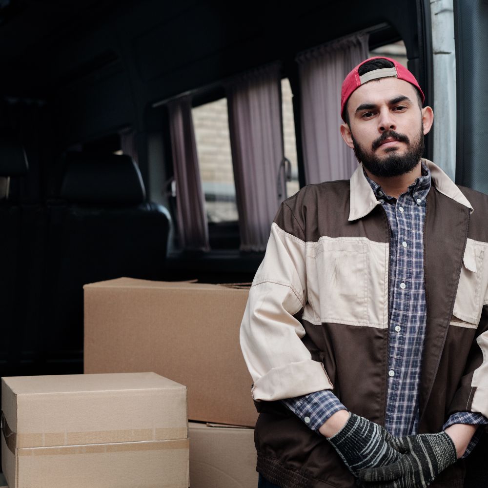 Beighton — man and van team loading a removal van