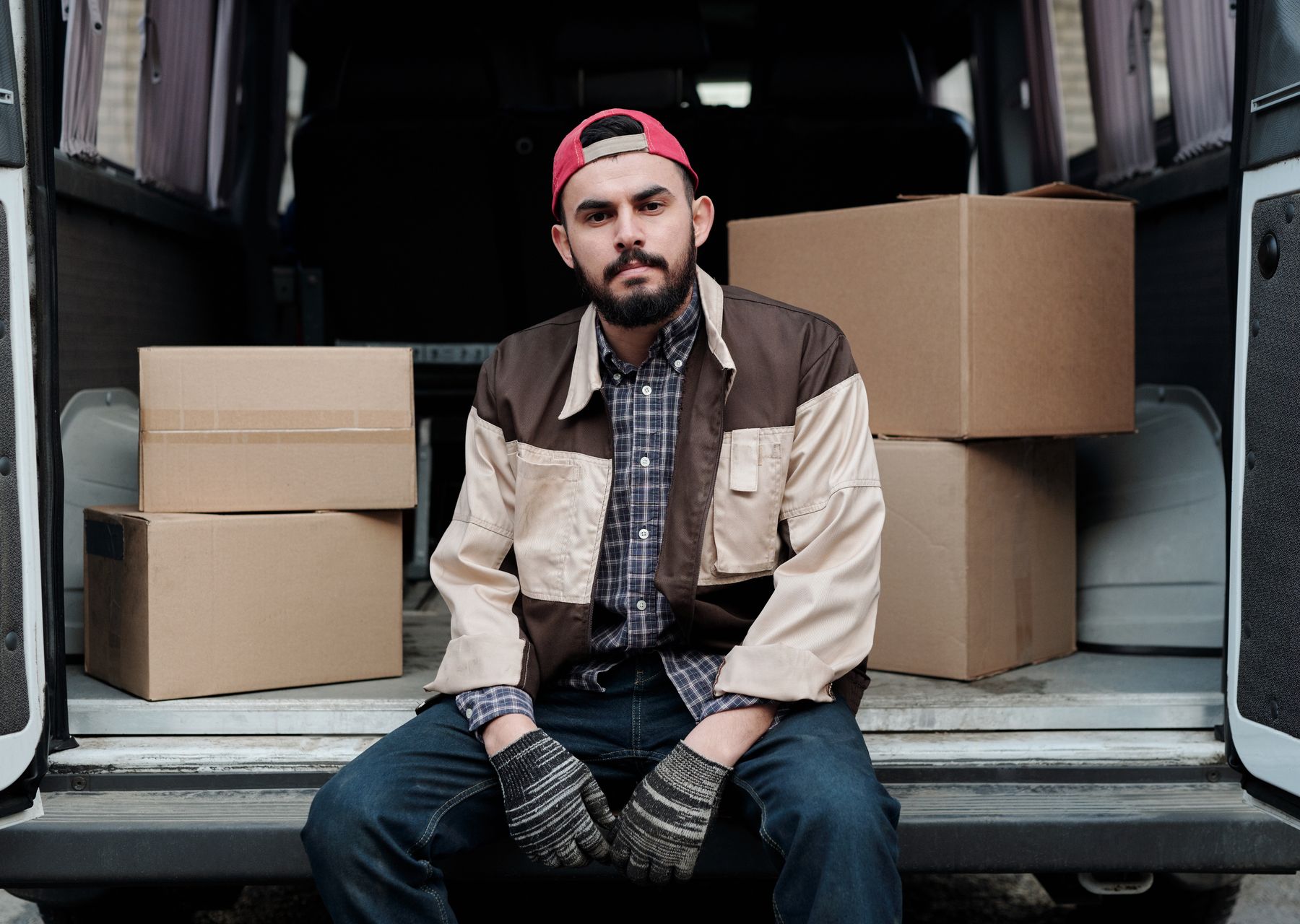 Removals and storage in High Etherley — crew wrapping and loading on moving day
