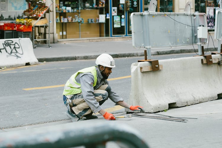 Man Working On Road