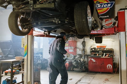 RV inverter and converter repair technician at work