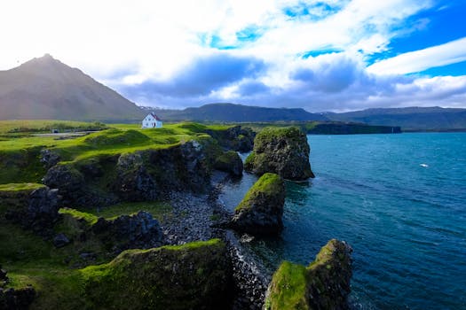 Free stock photo of sea, landscape, mountains, nature