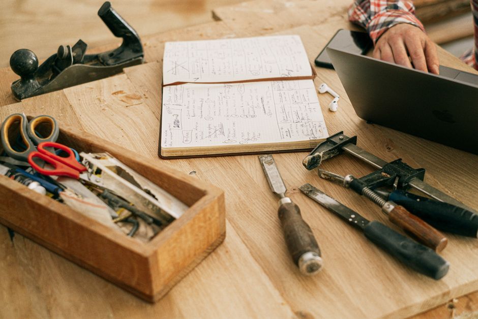 small craft project setup real home lifestyle photo 1