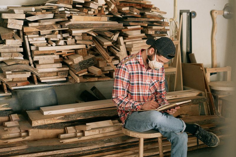Drilling precise joinery into a wooden plank