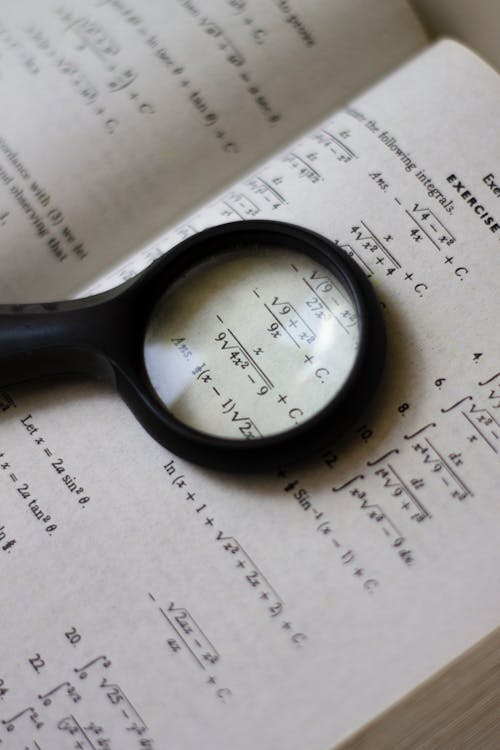 Magnifying Glass on Textbook