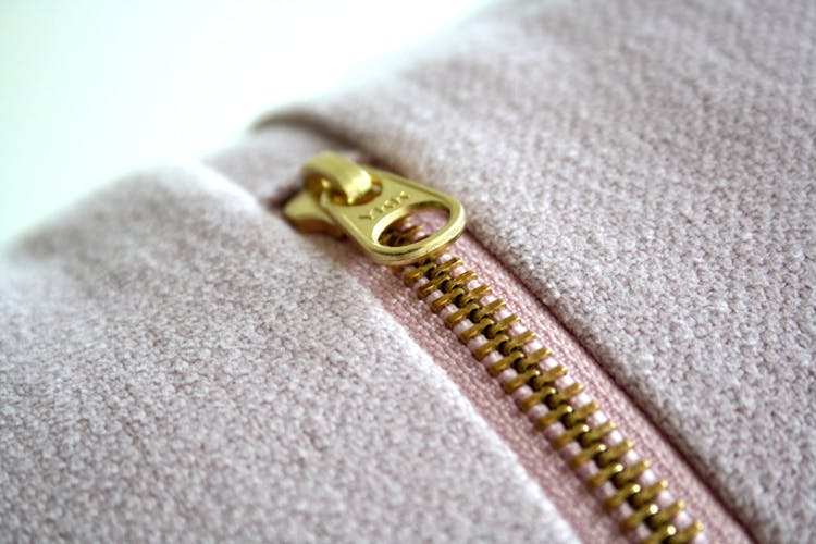 Gold-colored Zipper