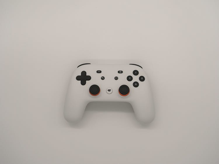 White And Black Xbox Game Controller