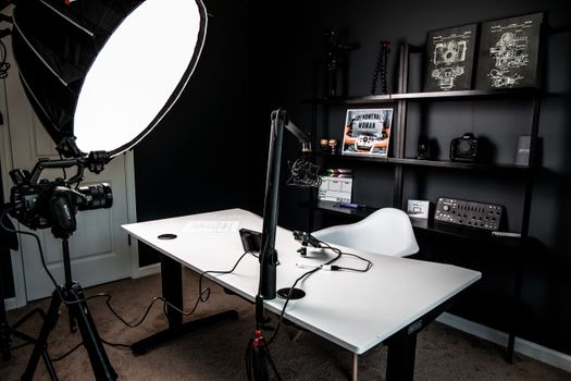 content creation desk