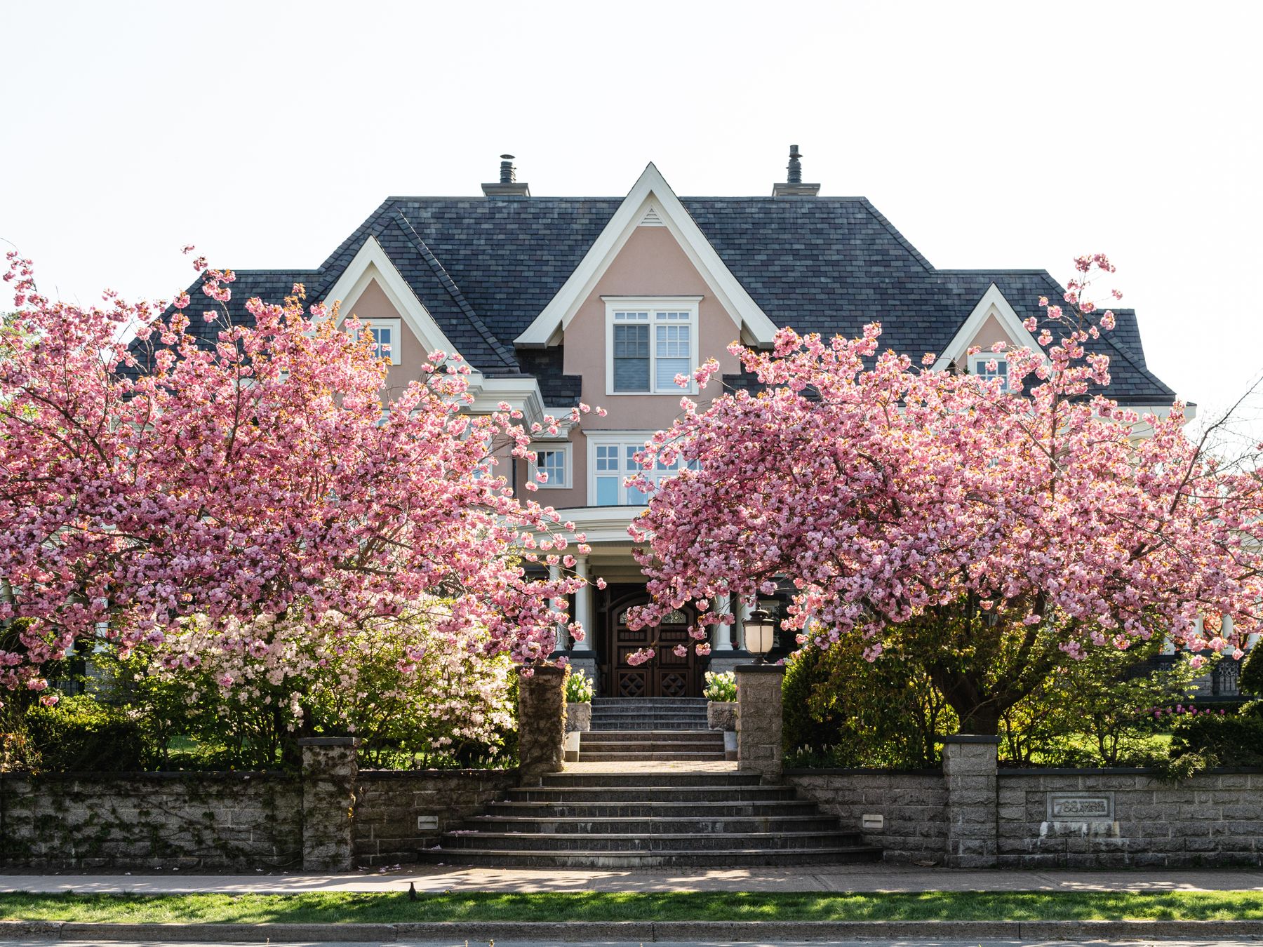 Exterior Painting in Wennington — walls rolled to an even, flat finish