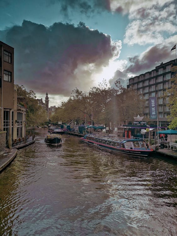 Free stock photo of boat, canals