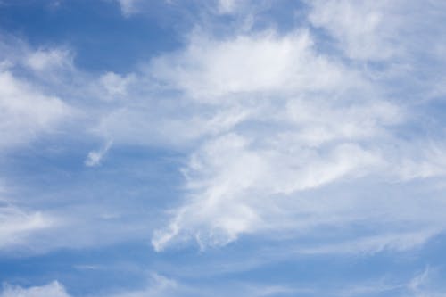 White Clouds and Blue Sky