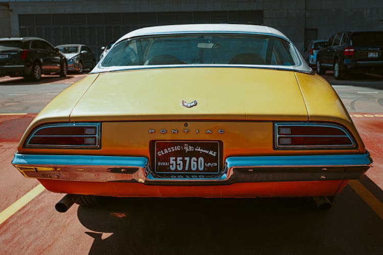 Photo Of Yellow Pontiac Car