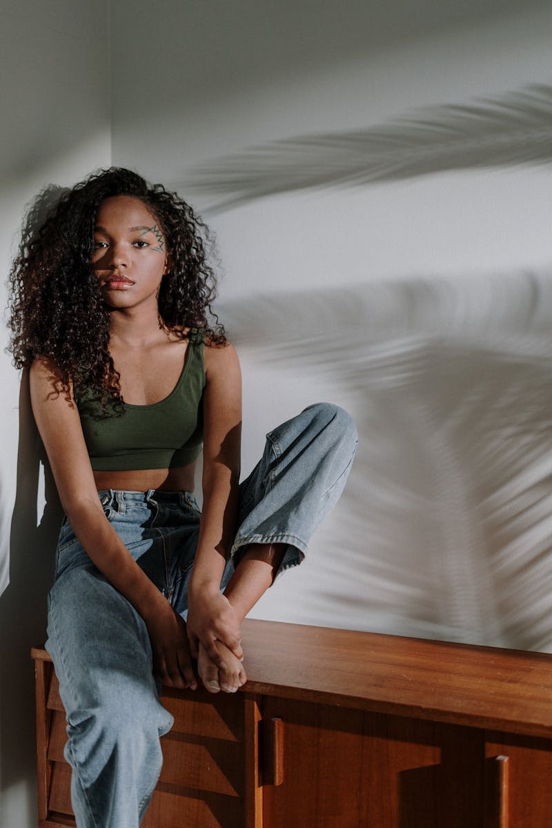 Beautiful white orchid plants in modern ceramic pots