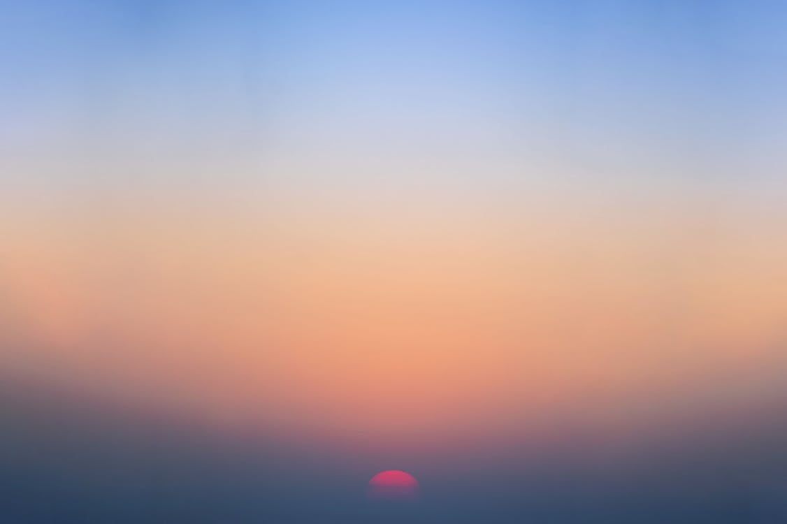 Orange and Blue Sky during Sunset