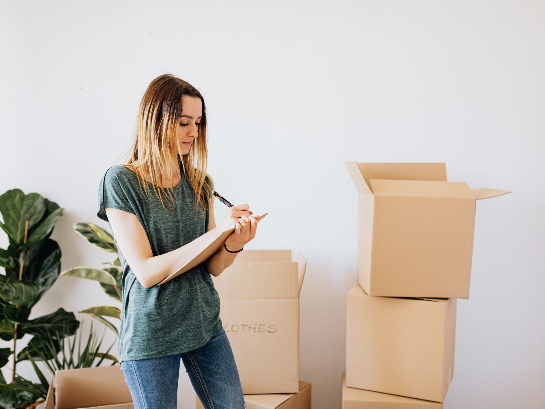 Llanharry — movers carrying boxes for a flat move