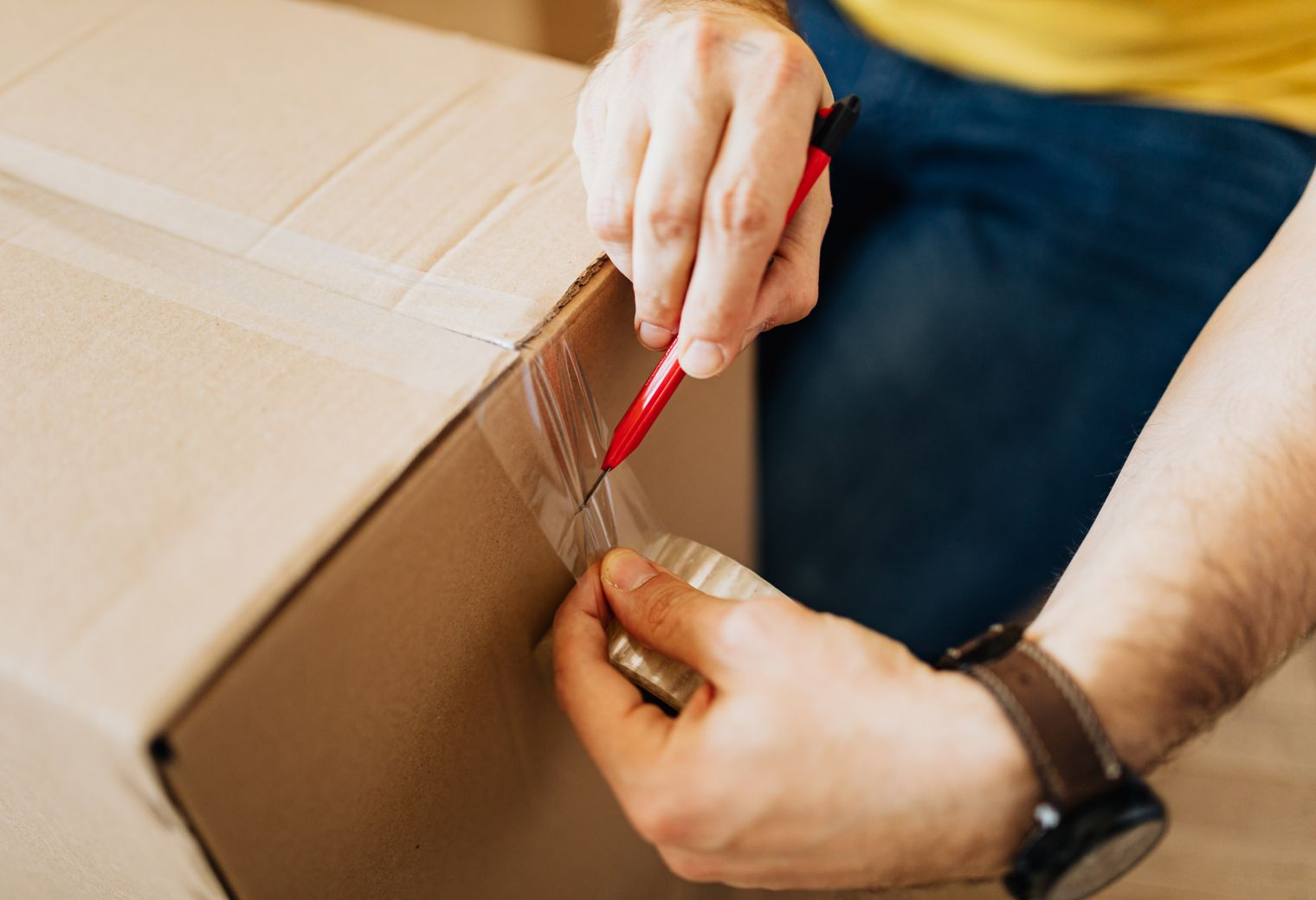 Hill Mountain — professional packers wrapping and boxing belongings