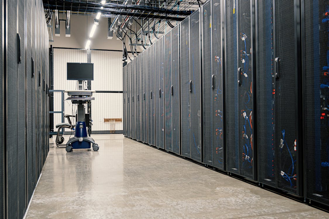 a data center set up after a move
