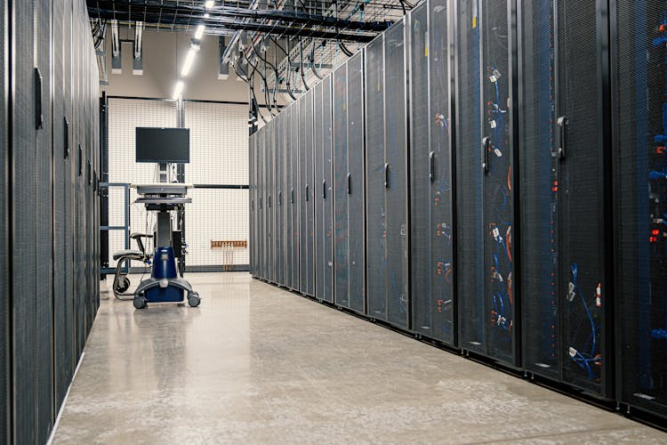 Server Racks On Data Center