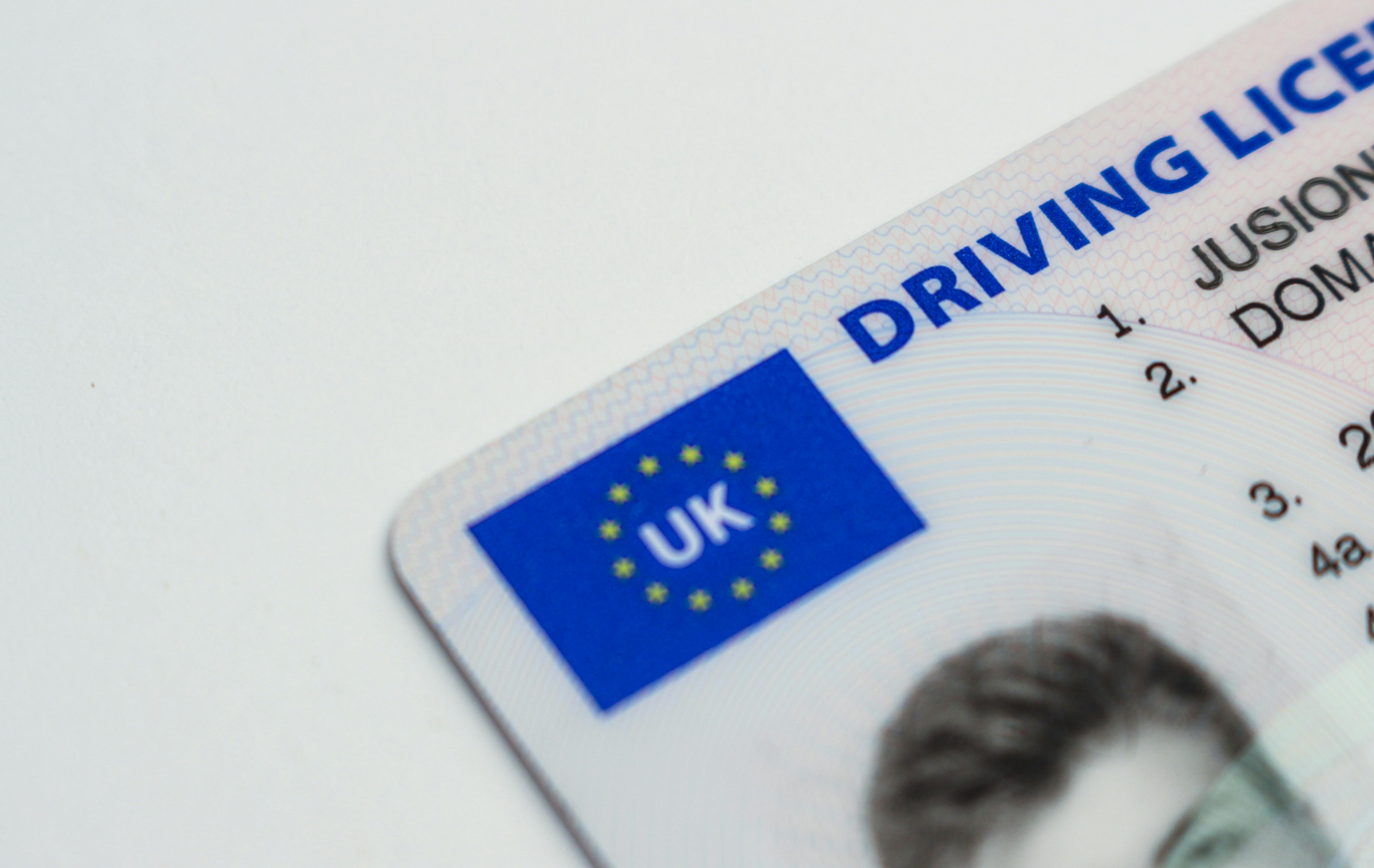 Uk driving licence psd