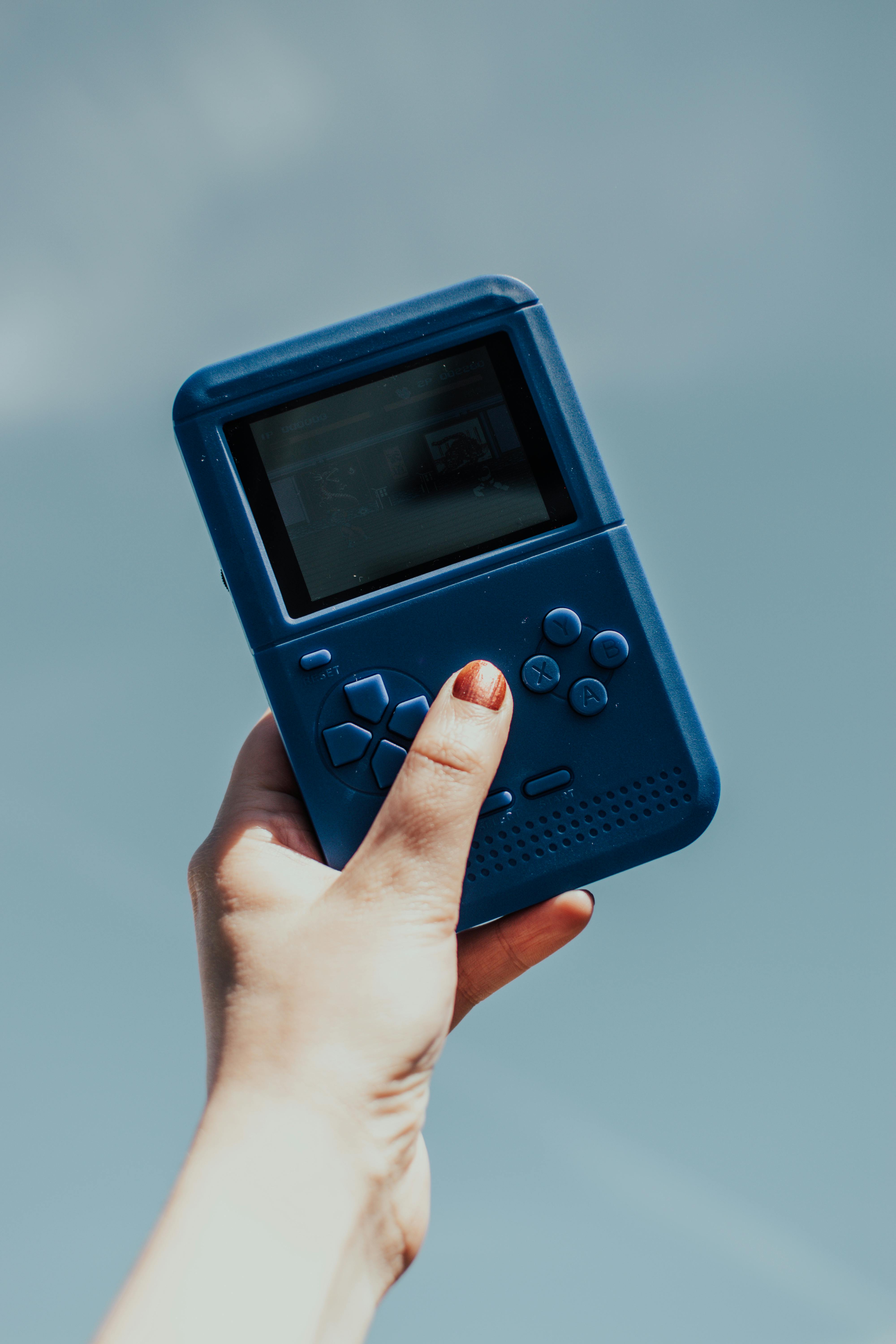 Blue Nintendo Game Boy Color Free Stock Photo