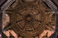 Low Angle Photo of Brown Concrete Ceiling