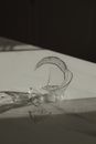 Clear Glass Heart Shaped Ornament