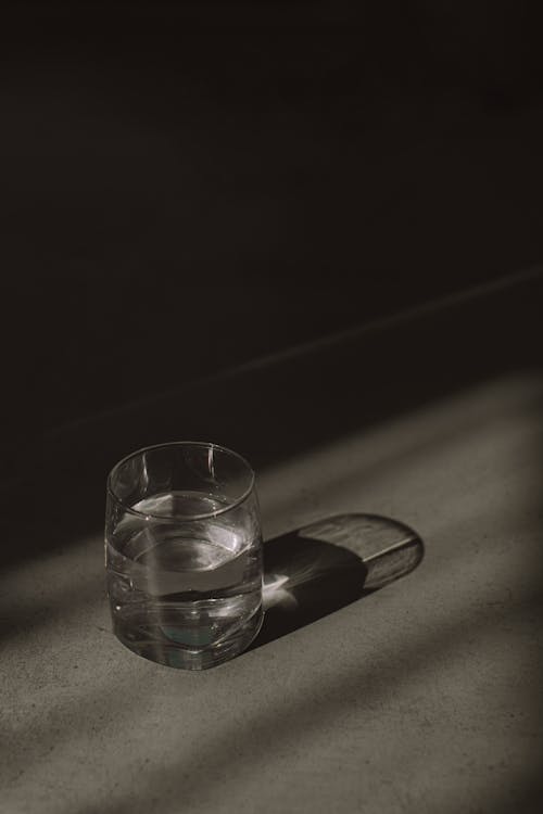 Free Clear Drinking Glass With Water Stock Photo