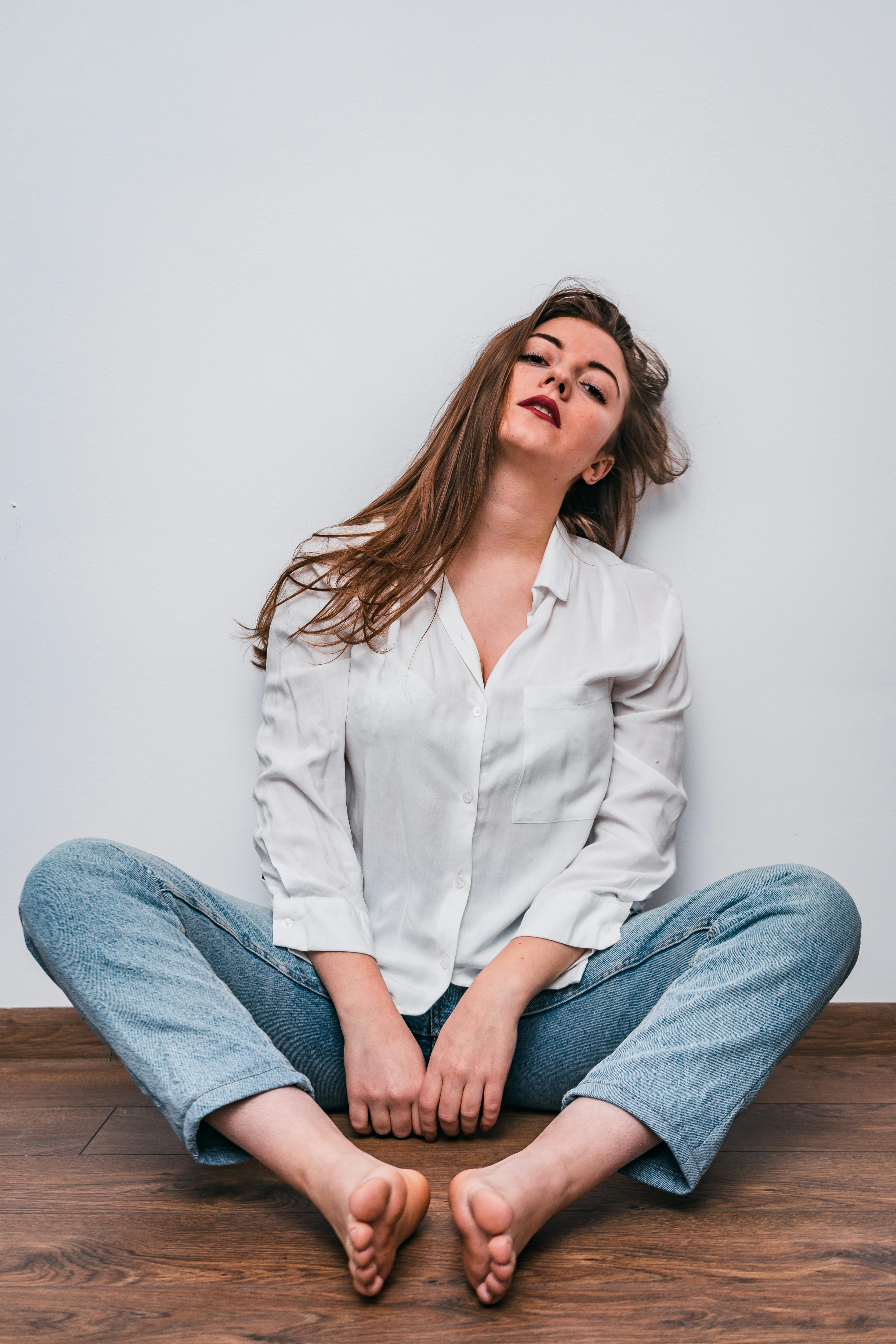 white dress shirt with blue jeans Mavi Men's Button Up-Long Sleeve Shirt In White