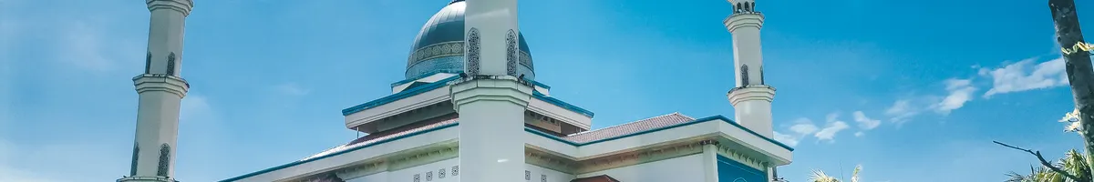 Détails architecturaux de la mosquée Sultan Abu Bakar