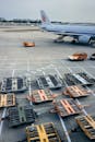 Airplane on Airport During Shipment