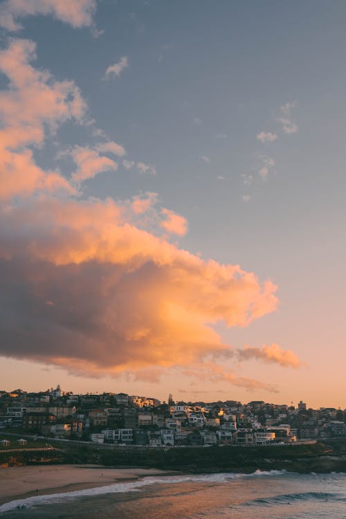 Coastal City Skyline View from the Bay