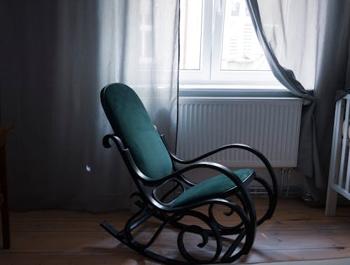 Black and Green Rocking Chair
