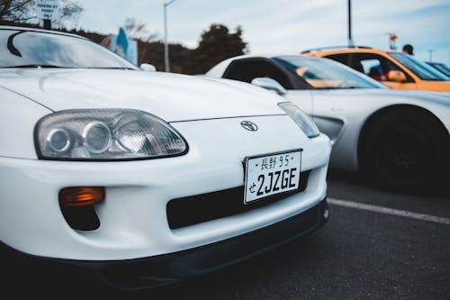 Free Photo of White Toyota Supra Stock Photo