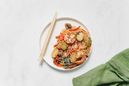 white rice or noodles image 4