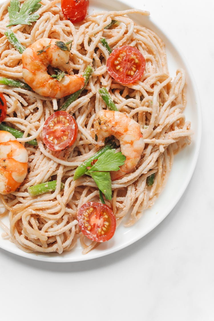 Pasta With Tomato And Shrimp