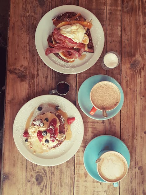 Free stock photo of breakfast, pancakes, waffles