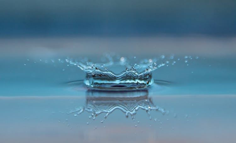 Water Droplet In Shallow Photo