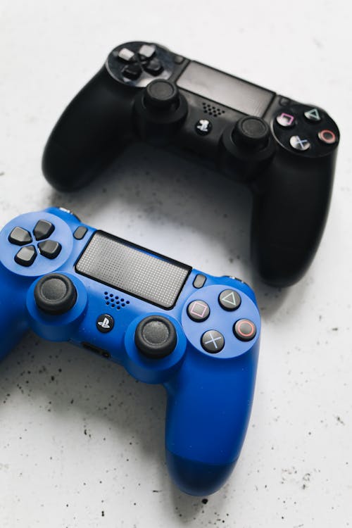 Free Wireless Controlers to Playstation Stock Photo
