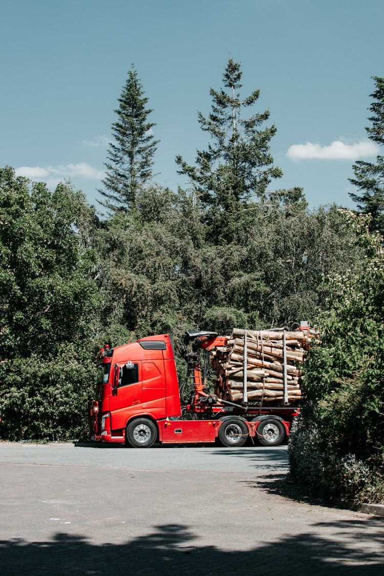 Truck With Lumber