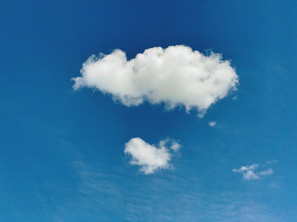 Free stock photo of blue, clouds, nubes