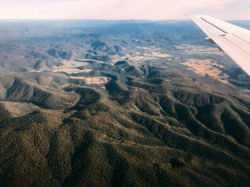 A Beautiful View from an Airplane