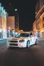 Contemporary sport car on street