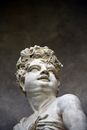 White Concrete Statue of a Woman