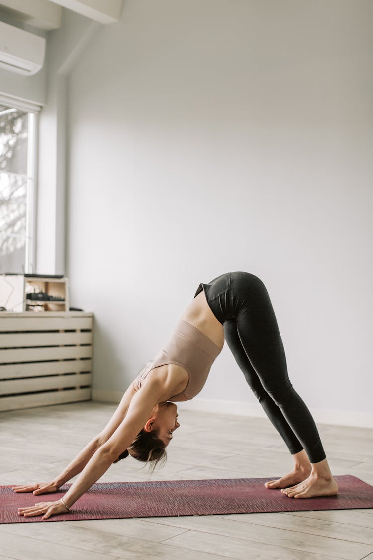 
A Woman Doing Yoga